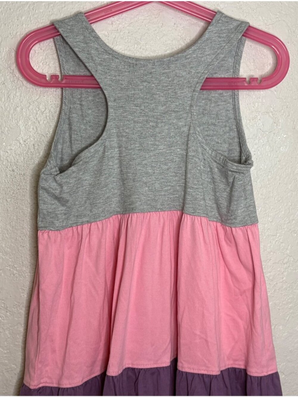 Hanna Andersson Girls Sleeveless Tiered Colorblock Dress Sz 130 (8 Years) - Picture 4 of 7